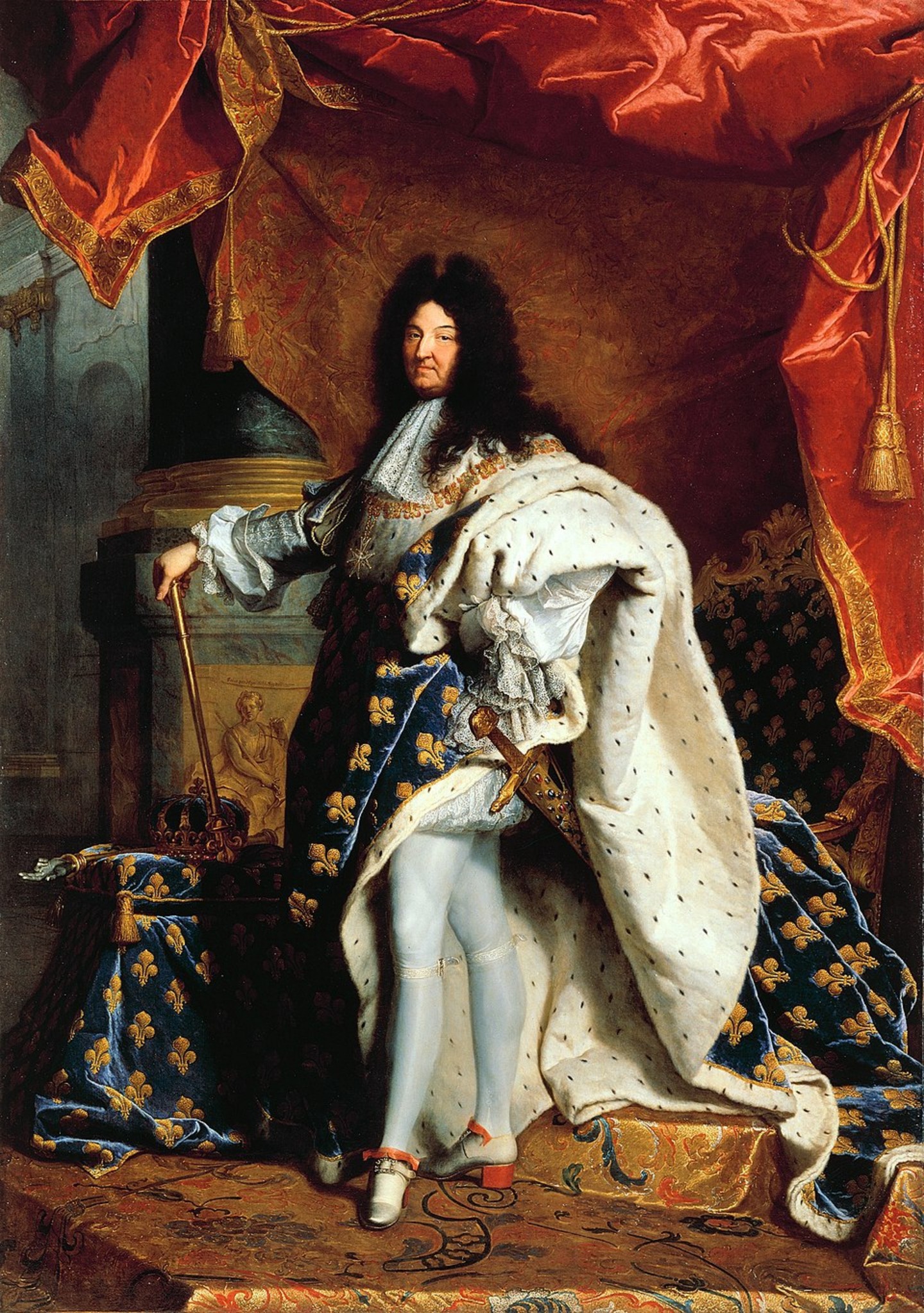 丝袜简史资料图：Louis XIV（1701）