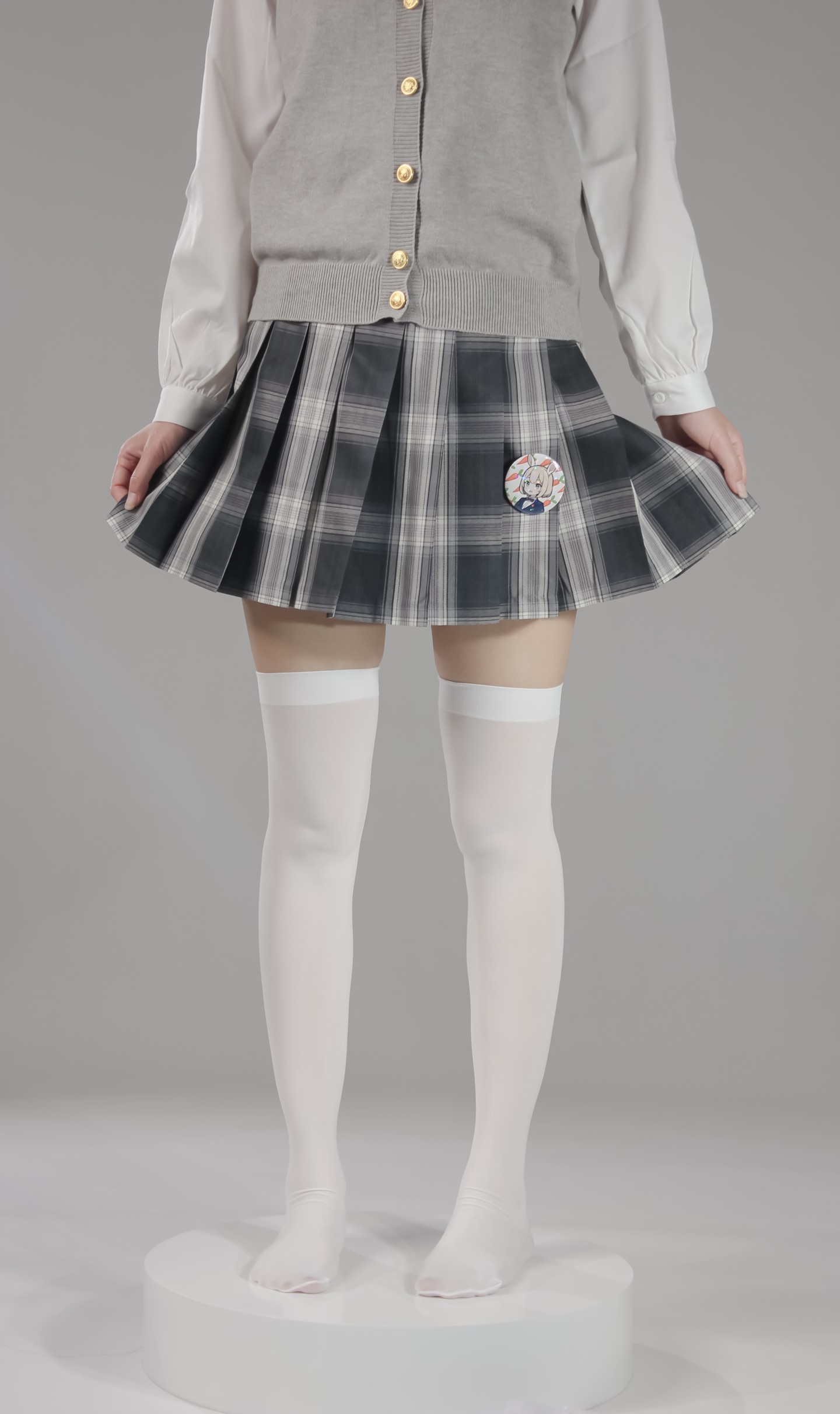 长度参考：过膝袜（约65cm，包芯丝 60D）